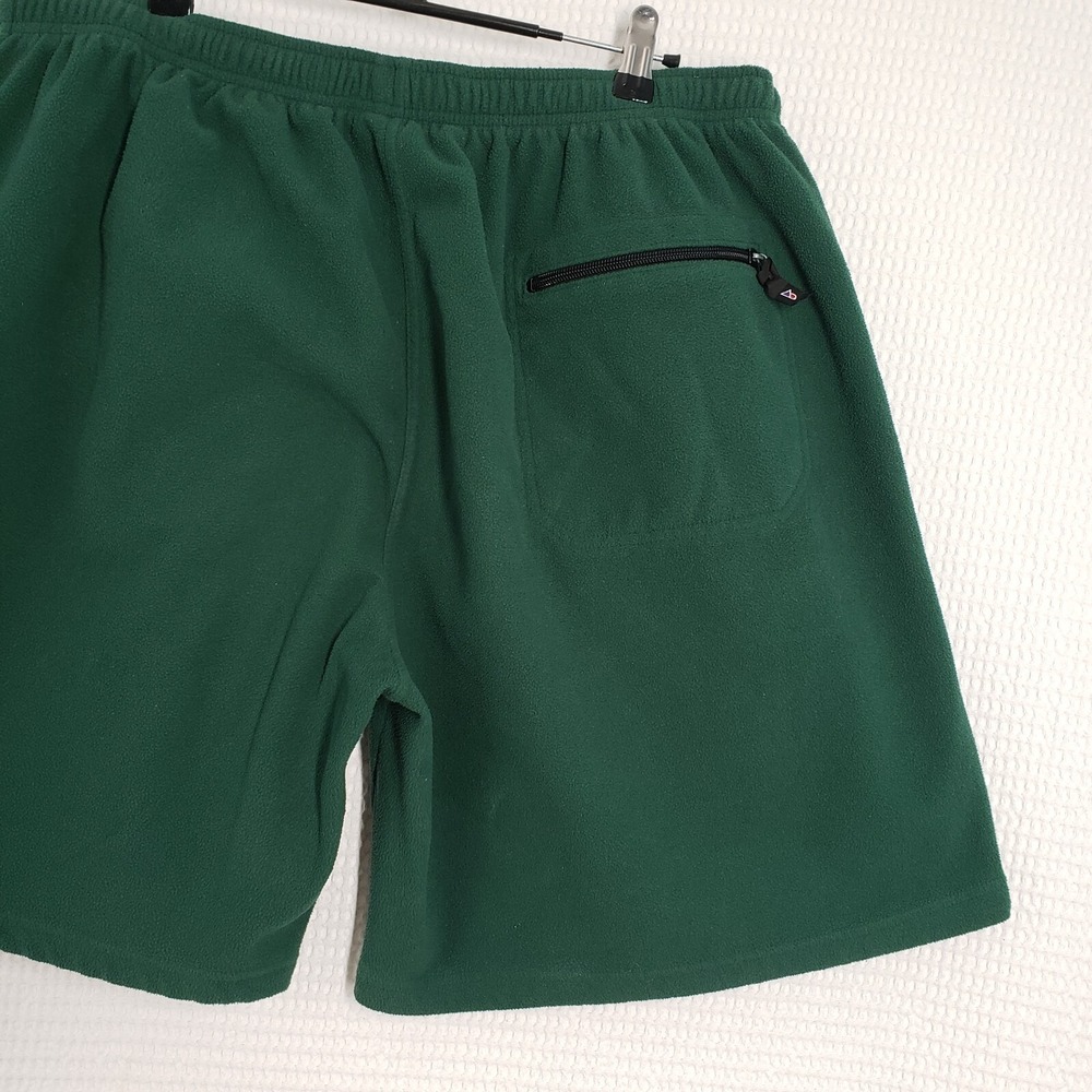 Vintage Outersport Fleece Shorts Womens XL Green Sweatshorts High Waisted Cozy - Picture 14 of 16